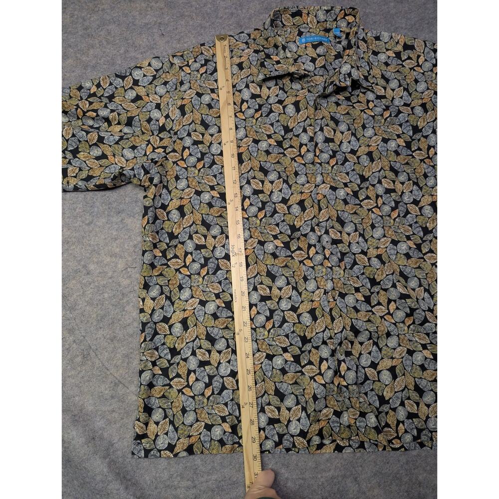 Tori Richard Sea Shells Cotton Lawn Button Shirt Mens 2XL Pocket Made In USA - Picture 4 of 7